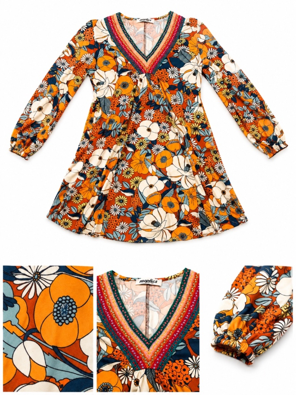 Haptics floral boho dress